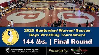 2025 Hunterdon/ Warren/ Sussex Boys Tournament – 144 lbs. Final Round