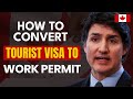 How to Convert Tourist Visa to Work Permit 2024 - Complete Guide | Canada Immigration