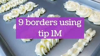 9 Different Borders Using Tip 1M