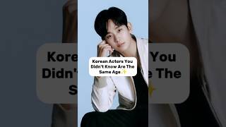 Korean Actors you won't believe are the same age 😱#shorts #kimsoohyun #songhyekyo #goviral  #fyp