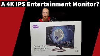 4K HDR For Gaming? I BENQ EW3280U Unboxing \u0026 Review