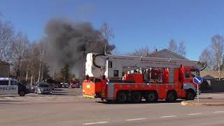 Building fire / rakennuspalo Merkuriuksentie, Helsinki 2015