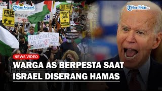 KERAS! Joe Biden Bela Israel, Warga AS Pro Palestina Justru Berpesta atas Penyerangan Hamas
