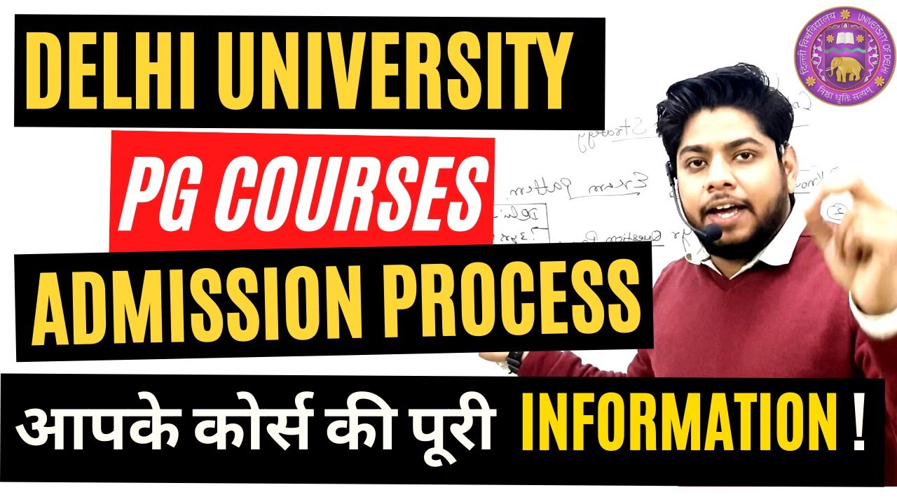 IMPORTANT-Delhi University PG Admission Process 2022 Eligibility ...