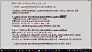 Təsərrüfat işləri üzrə direktor müavininə aid olan test tapşırıqları.Online formada testlər.#təhsil