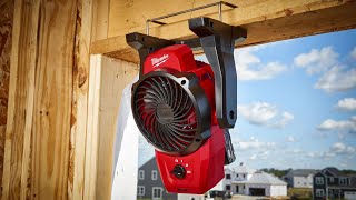 Finally Milwaukee Released M12 Mounting Fan | Milwaukee Jobsite Fan #Shorts