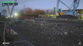 BAM Athy Bridge Beam installation Jan 23