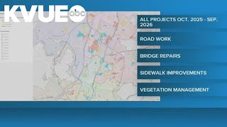 New map shows Austin Transportation and Public Works projects in progress