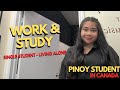 WORK & STUDY WITH ME | PINOY STUDENT IN CANADA | NERIE ANN OFFICIAL