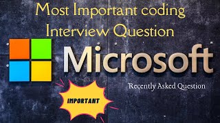 Microsoft Coding Interview Question | Cracking The Coding Interview | [Cracking FAANG]