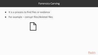 Digital Forensics Using Kali Linux : Forensics Carving Overview | packtpub.com
