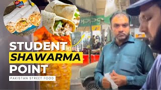 Student Shawarma Point | Pakistan Street Food | Karachi Food Street #streetfoodpakistan