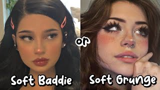 are you a soft baddie or soft grunge? aesthetic quiz | Inthebeige