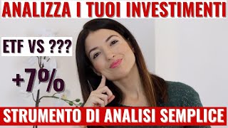 ANALISI ETF vs FONDO COMUNE: COME PUOI ANALIZZARE UN INVESTIMENTO CON UNO STRUMENTO SEMPLICE