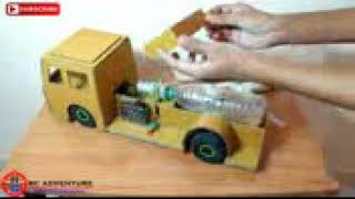How To Make a Powerfull Fire Truck At Home   Remote Control Truck Using Cardboar