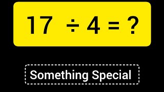 17 Divided by 4 ||17 ÷ 4 ||How do you divide 17 by 4 step by step?||Long Division