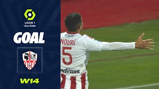 Goal Riad NOURI (45' +2 - ACA) AC AJACCIO - RC STRASBOURG ALSACE (4-2) 22/23