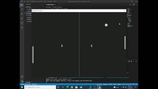 Ping pong game demo pygame || python