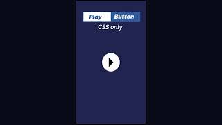 Play Button using CSS Only #shorts