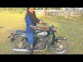 girl hard revving yamaha rajdoot 🏍️🔥🔥🔥 yamaha rd rajdoot vintage rajdoot175 2stroke dehradun