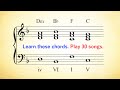 4 Chords. 30 Songs.
