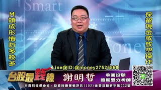 【20220121 2200 謝明哲 台股最錢線】M頭成形慎防多殺多?!長榮(2603)、萬海(2615)、強茂(2481)、玉晶光(3406)、偉詮電(2436)?!