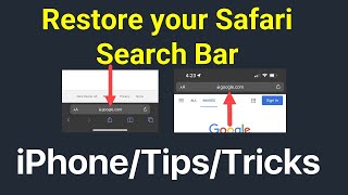 iPhone | How To Move Safari's Search Bar Back To The Top