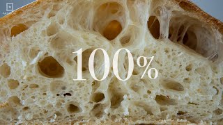 【加水100%】美味すぎ! もちもちのハードパン「チャバタ」の作り方