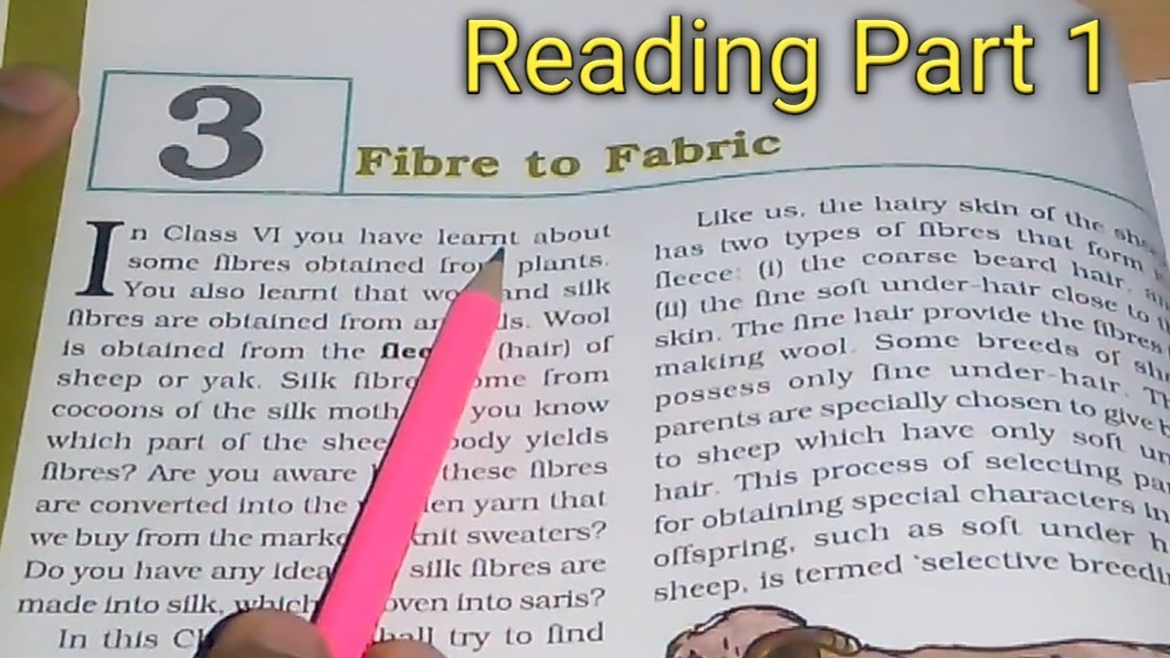 Chapter 3 - Fibre To Fabric - Reading Part 1 - Class 7 Science NCERT ...