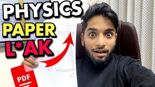 JEE Mains 2025 :  Physics paper HACKED! 🔥 *watch it before it gets deleted*