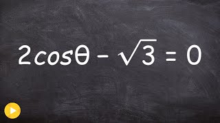 Solve the cosine equation from zero to 2pi and all solutions