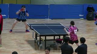 20240406北九州市春季卓球大会 女子単A級準々決勝　第5ゲーム