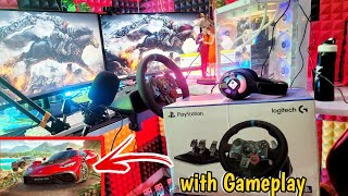 Logitech G29 Gaming Wheel  +  Forza Gameplay😍 Review in 2021[PS5/PC] *HEAVY DRIVER*  Logitech g29