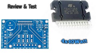 TDA 7388 Review \u0026 Test Amplifier  4x40Watt