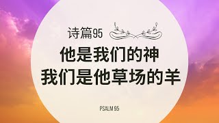 【读圣经】诗篇95篇 — 他是我们的神 我们是他草场的羊｜大卫的帐幕 #祢的话 #祷告