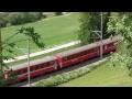 die rhätische bahn rhb in den weiten bögen zwischen bergün und preda