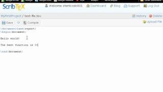 Setting up a ScribTeX.com account and creating a file