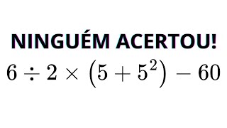 MATEMÁTICA BÁSICA - QUAL O VALOR DA EXPRESSÃO❓