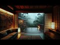 heavy natural rain and thunder sounds for sleep relaxing rainstorm ambience for deep relaxation