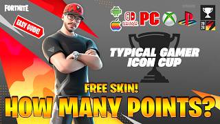 How Many POINTS Do You Need to Get Typical Gamer Skin Fortnite! (Typical Gamer Icon Cup Leaderboard)