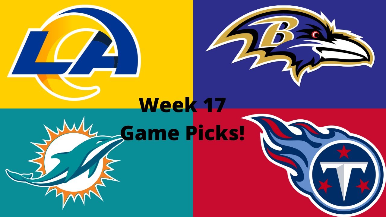 NFL Week 17 Game Picks! (with Score Predictions) - YouTube