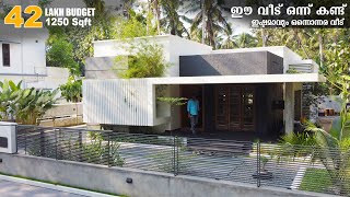 43 Lakh Budget Modern House | 1250 Single Story Home  | Amazing House Tour