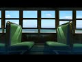 atmosphere of train traveling in the sea sound of the sea noise of the train