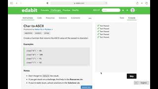 Python Function: Converting Character to ASCII Value