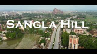 SANGLA HILL 4K Video - Aerial View of Sangla Hill City Punjab Pakistan - سانگلہ ہِل