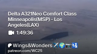 Delta A321neo Comfort+ Minneapolis(MSP) - Los Angeles (LAX)