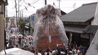 西条祭り２０１７　伊曾乃神社祭礼　加茂川堤防前