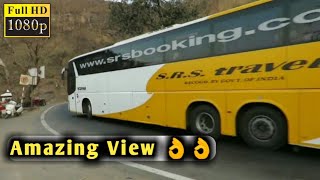 stunning S.R.S Travels and VRL Logistics travels one by one in ghat section