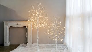 브리치 LED 대형 자작 나무 무드등 북유럽 크리스마스 트리 인테리어 조명 missmone com(LED birch tree mood light Christmas interior)