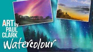 How to Paint Evening Skies, Sunsets and the Northern Lights in Watercolour